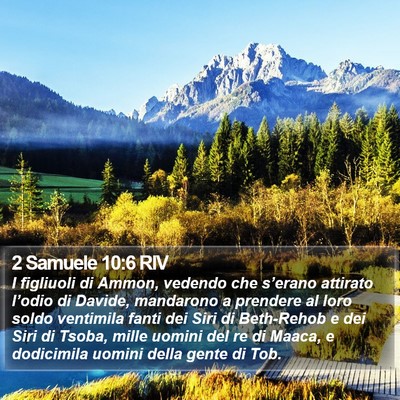 2 Samuele 10:6 RIV Bible Verse Image