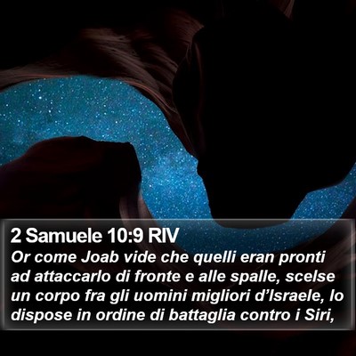 2 Samuele 10:9 RIV Bible Verse Image