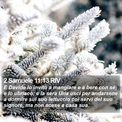 2 Samuele 11:13 RIV Bible Verse Image