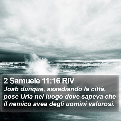 2 Samuele 11:16 RIV Bible Verse Image