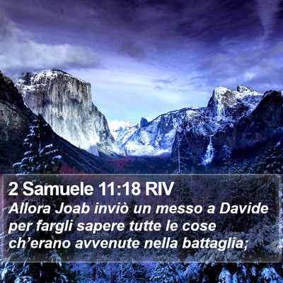 2 Samuele 11:18 RIV Bible Verse Image