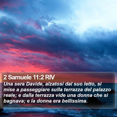 2 Samuele 11:2 RIV Bible Verse Image