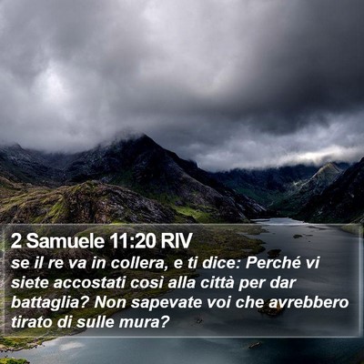 2 Samuele 11:20 RIV Bible Verse Image