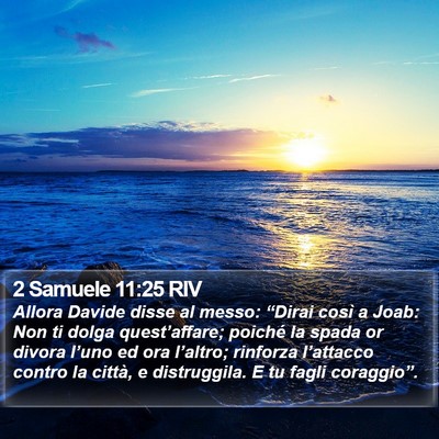 2 Samuele 11:25 RIV Bible Verse Image