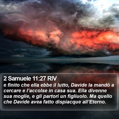 2 Samuele 11:27 RIV Bible Verse Image