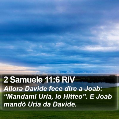 2 Samuele 11:6 RIV Bible Verse Image
