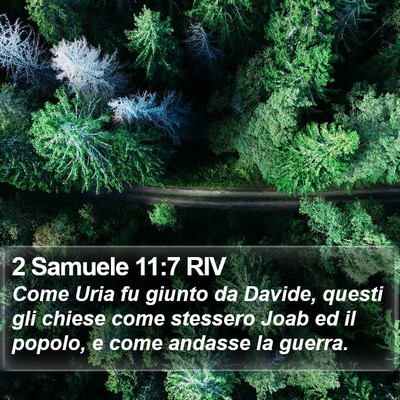2 Samuele 11:7 RIV Bible Verse Image