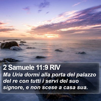 2 Samuele 11:9 RIV Bible Verse Image