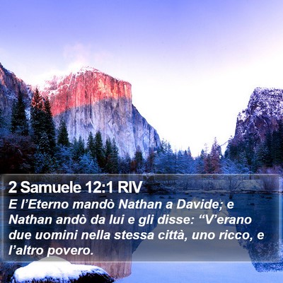 2 Samuele 12:1 RIV Bible Verse Image