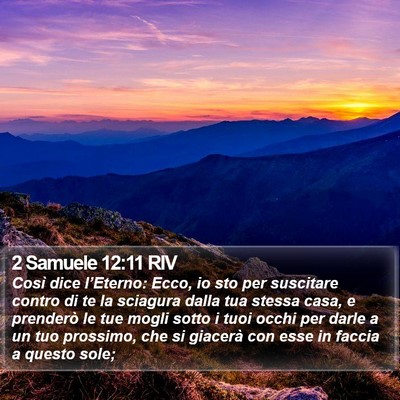 2 Samuele 12:11 RIV Bible Verse Image