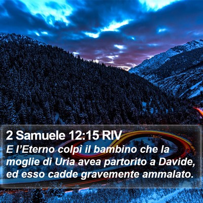 2 Samuele 12:15 RIV Bible Verse Image
