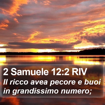 2 Samuele 12:2 RIV Bible Verse Image