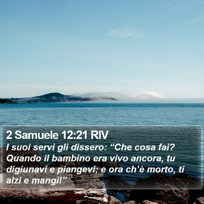 2 Samuele 12:21 RIV Bible Verse Image