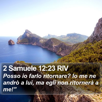 2 Samuele 12:23 RIV Bible Verse Image