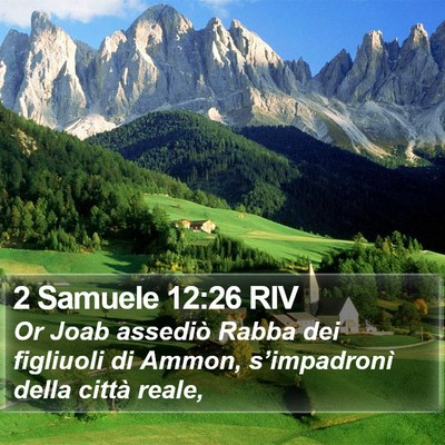 2 Samuele 12:26 RIV Bible Verse Image