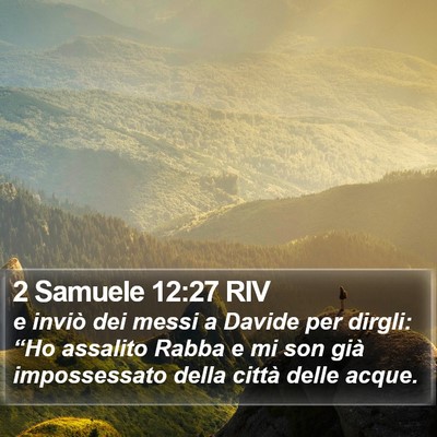 2 Samuele 12:27 RIV Bible Verse Image