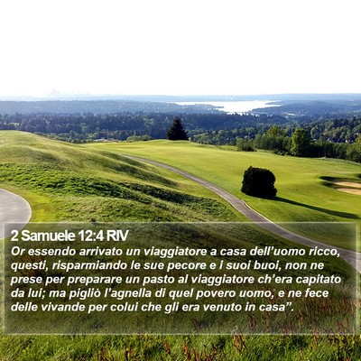 2 Samuele 12:4 RIV Bible Verse Image