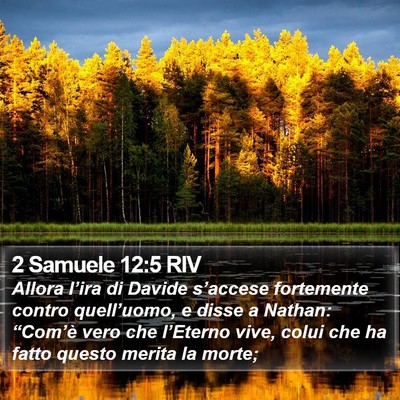 2 Samuele 12:5 RIV Bible Verse Image