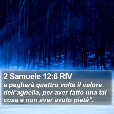 2 Samuele 12:6 RIV Bible Verse Image