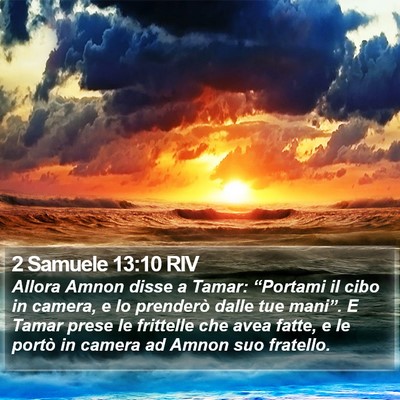 2 Samuele 13:10 RIV Bible Verse Image