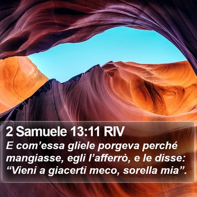 2 Samuele 13:11 RIV Bible Verse Image