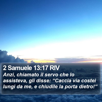2 Samuele 13:17 RIV Bible Verse Image
