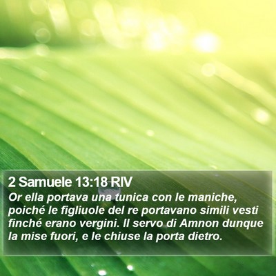 2 Samuele 13:18 RIV Bible Verse Image