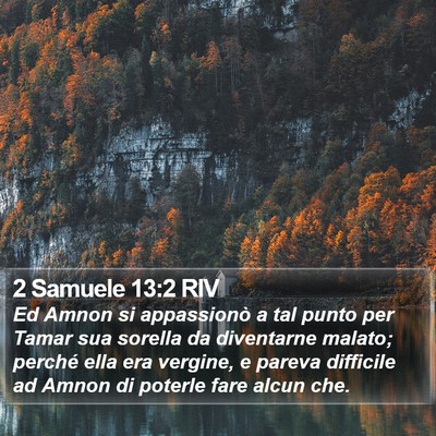 2 Samuele 13:2 RIV Bible Verse Image