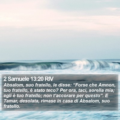 2 Samuele 13:20 RIV Bible Verse Image