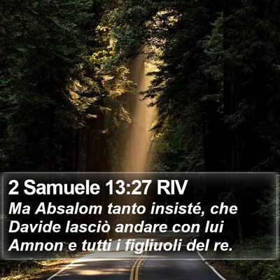 2 Samuele 13:27 RIV Bible Verse Image