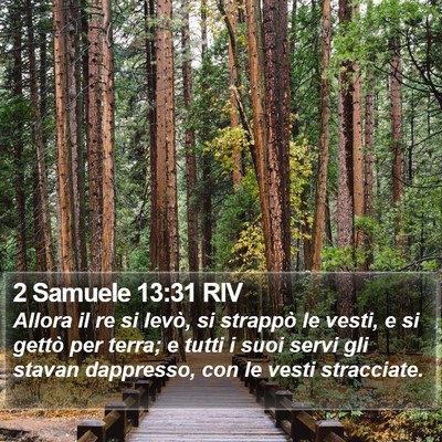 2 Samuele 13:31 RIV Bible Verse Image
