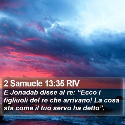 2 Samuele 13:35 RIV Bible Verse Image