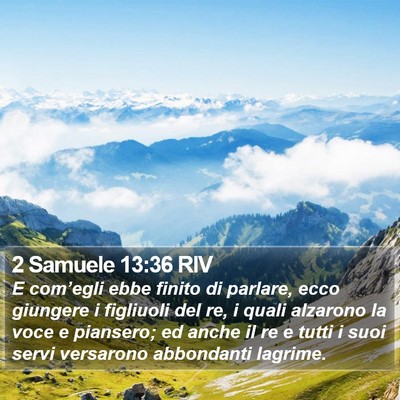 2 Samuele 13:36 RIV Bible Verse Image