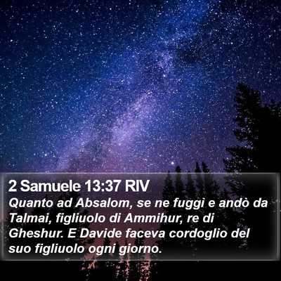 2 Samuele 13:37 RIV Bible Verse Image