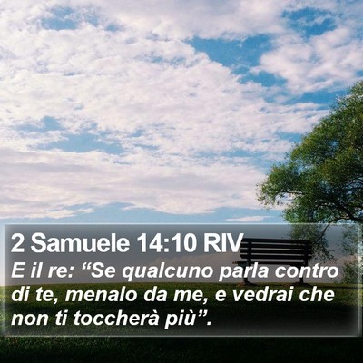 2 Samuele 14:10 RIV Bible Verse Image