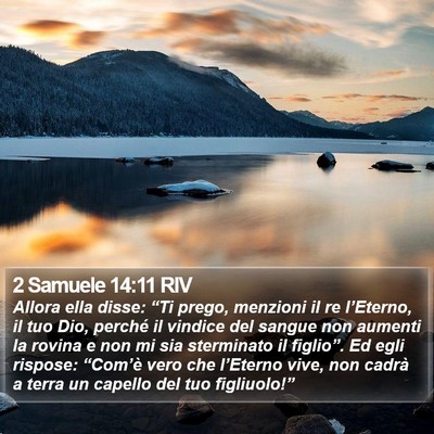 2 Samuele 14:11 RIV Bible Verse Image