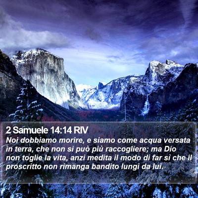 2 Samuele 14:14 RIV Bible Verse Image