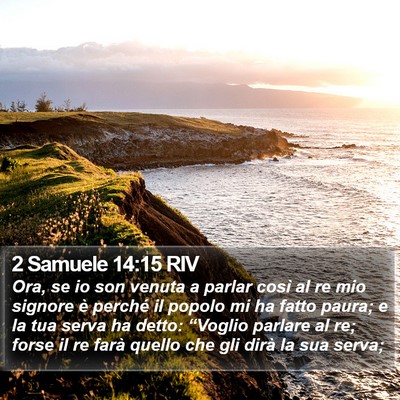 2 Samuele 14:15 RIV Bible Verse Image