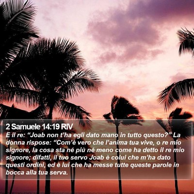 2 Samuele 14:19 RIV Bible Verse Image