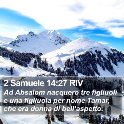 2 Samuele 14:27 RIV Bible Verse Image
