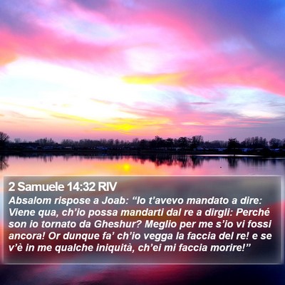 2 Samuele 14:32 RIV Bible Verse Image