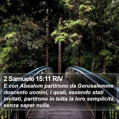 2 Samuele 15:11 RIV Bible Verse Image