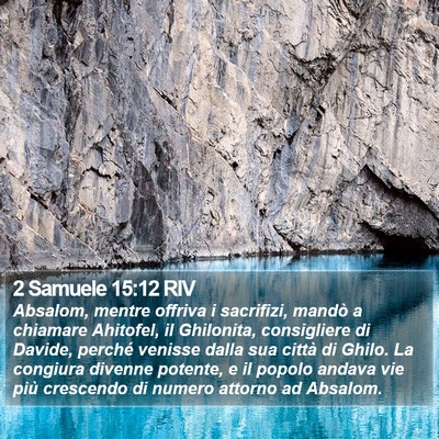 2 Samuele 15:12 RIV Bible Verse Image