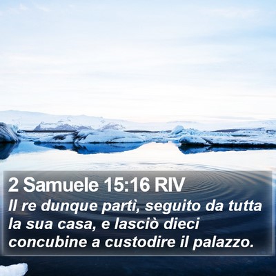 2 Samuele 15:16 RIV Bible Verse Image