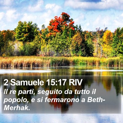 2 Samuele 15:17 RIV Bible Verse Image