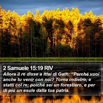 2 Samuele 15:19 RIV Bible Verse Image