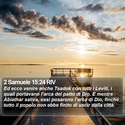 2 Samuele 15:24 RIV Bible Verse Image
