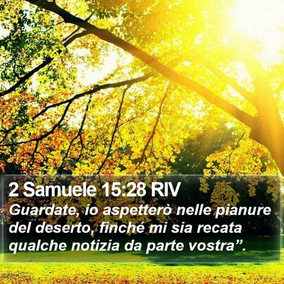 2 Samuele 15:28 RIV Bible Verse Image