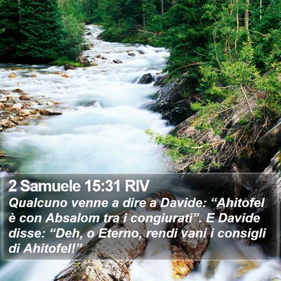 2 Samuele 15:31 RIV Bible Verse Image