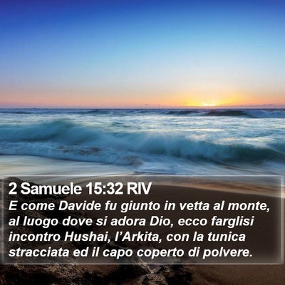 2 Samuele 15:32 RIV Bible Verse Image